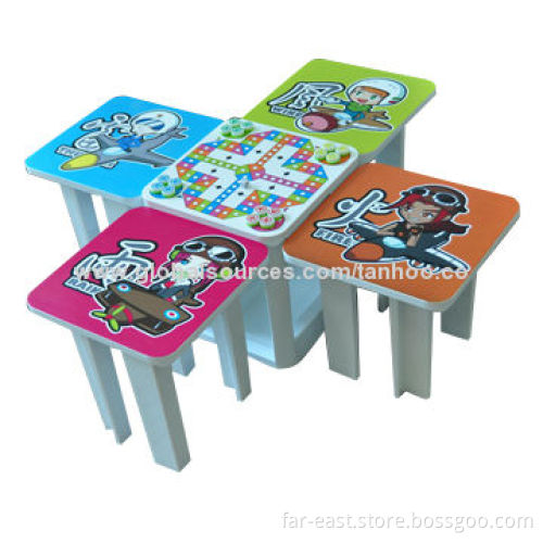 5-in-1 Children's Table and Chair Set, Wonderful Product for Children, Space-savingNew